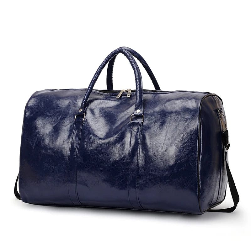 Sac de voyage cabine en cuir Bleu Dailysac