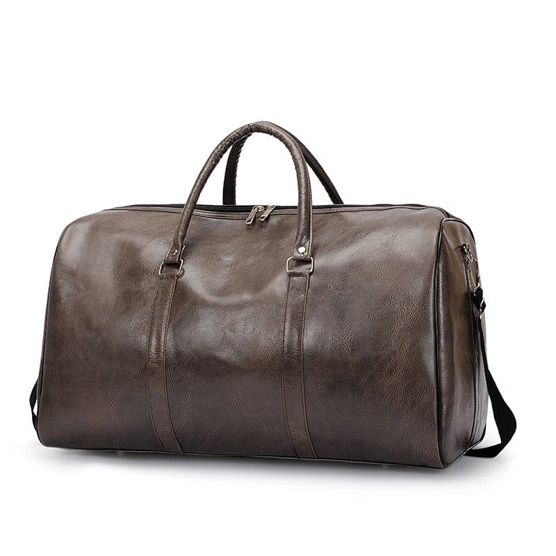 Sac de voyage cabine en cuir Café Dailysac