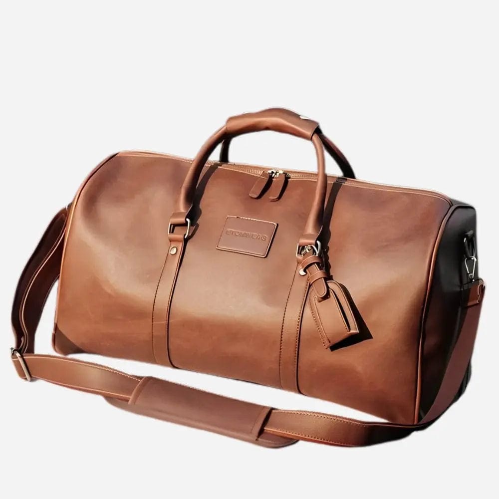 Sac de voyage cuir marron Café Dailysac