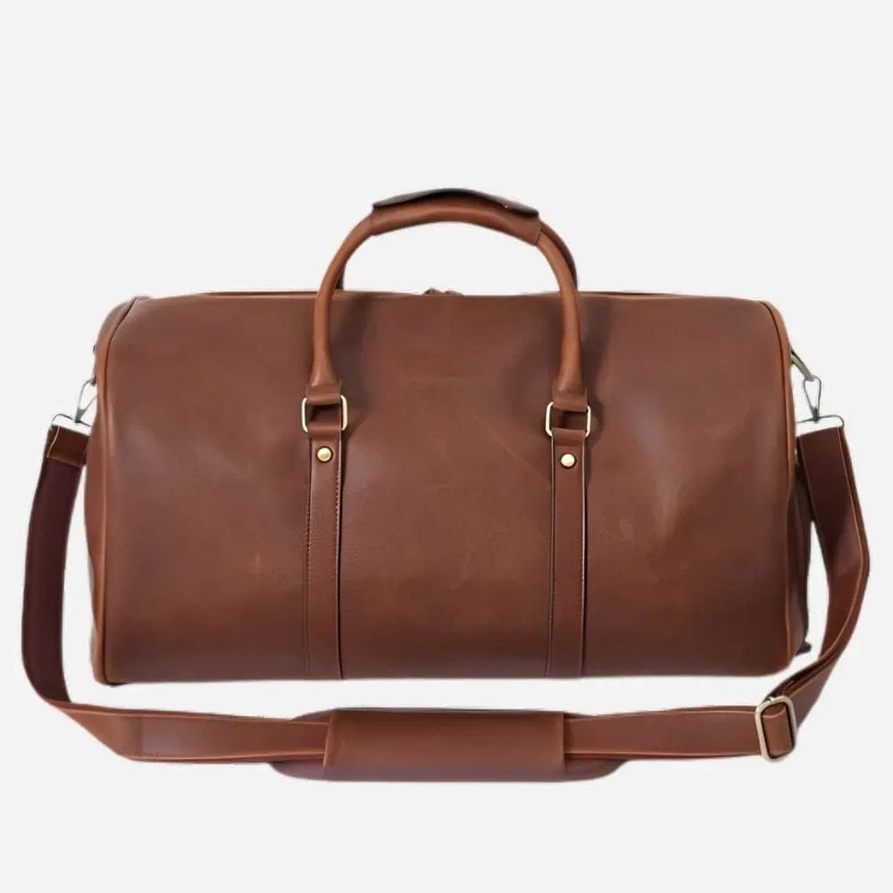 Sac de voyage cuir marron Café Dailysac