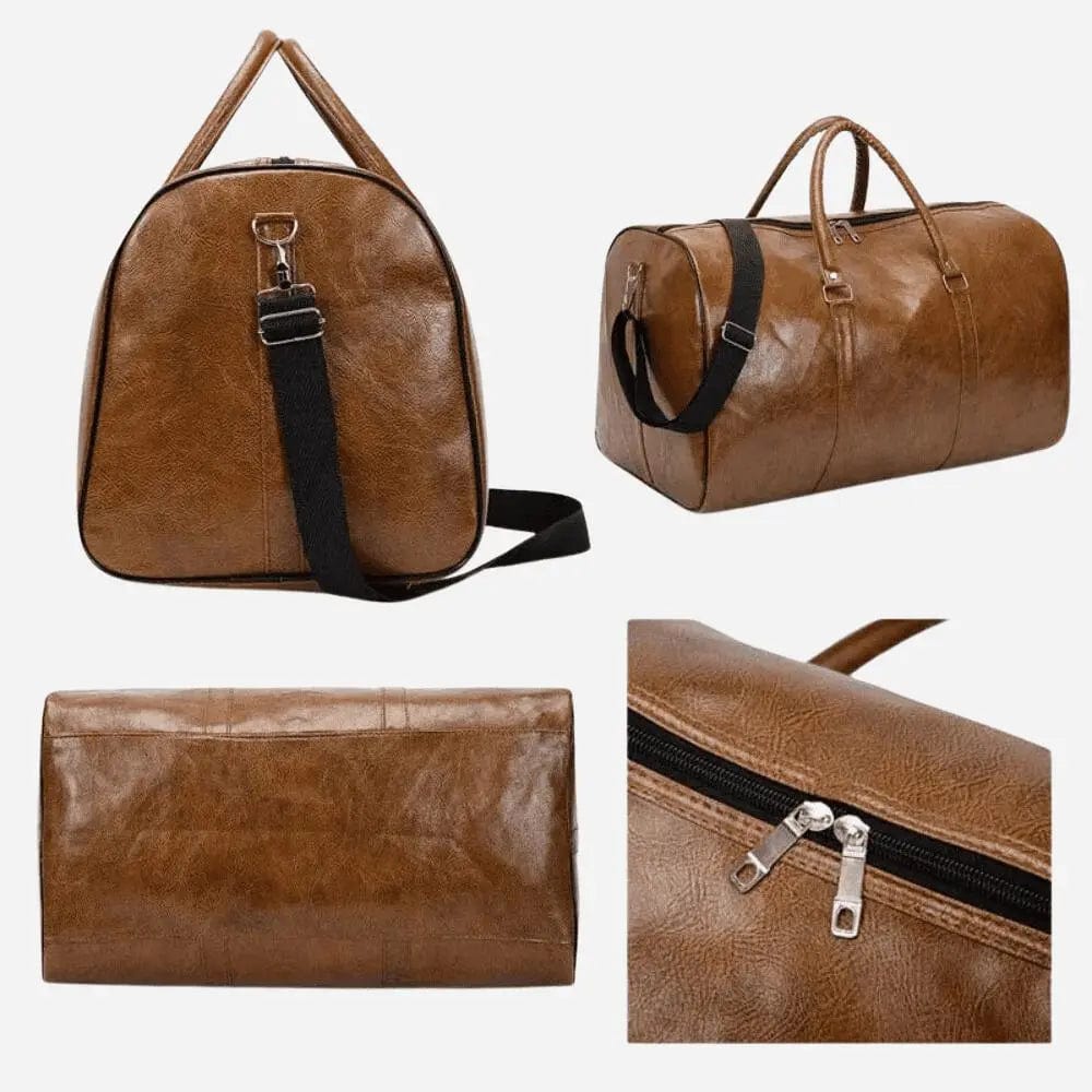 Sac de voyage cuir marron femme Marron Dailysac