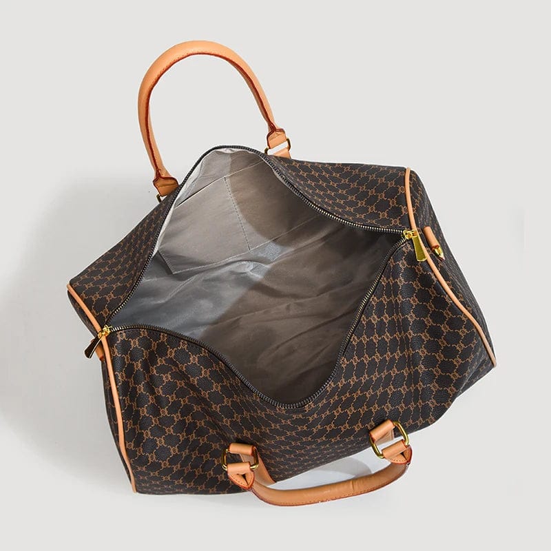 Sac de voyage de luxe femme Café Dailysac