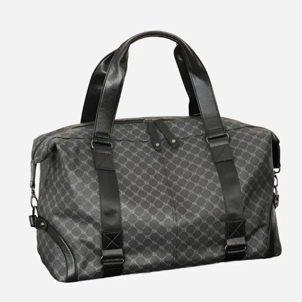 Sac de voyage en cuir femme Noir et Gris Dailysac