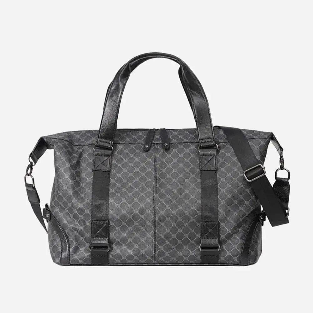 Sac de voyage en cuir femme Noir et Gris Dailysac