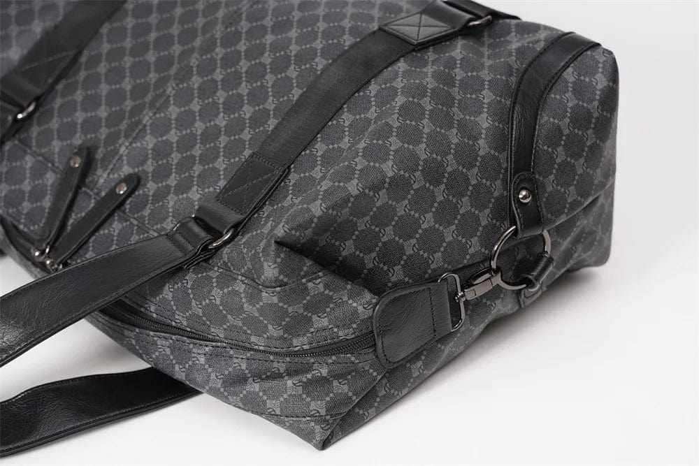 Sac de voyage en cuir femme Noir et Gris Dailysac