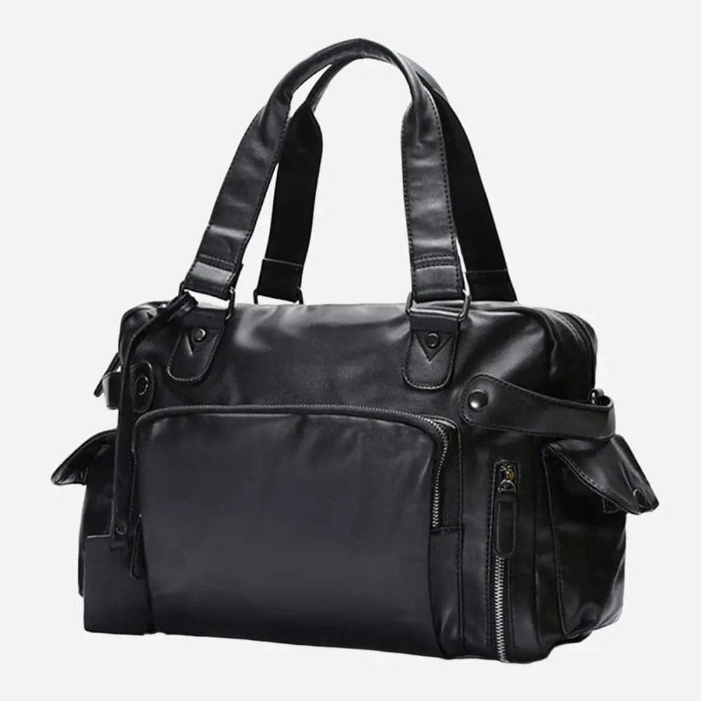 Sac de voyage en cuir Noir Dailysac