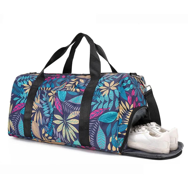 Sac de voyage femme fleuri Bleu fleuri Dailysac