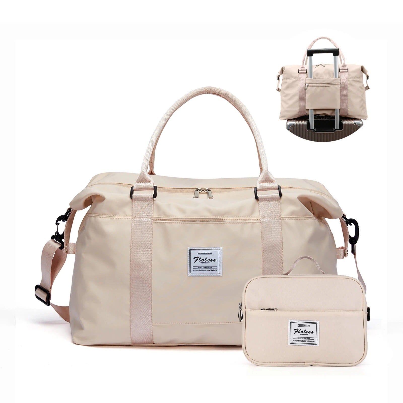 Sac de voyage femme pliant Beige Dailysac