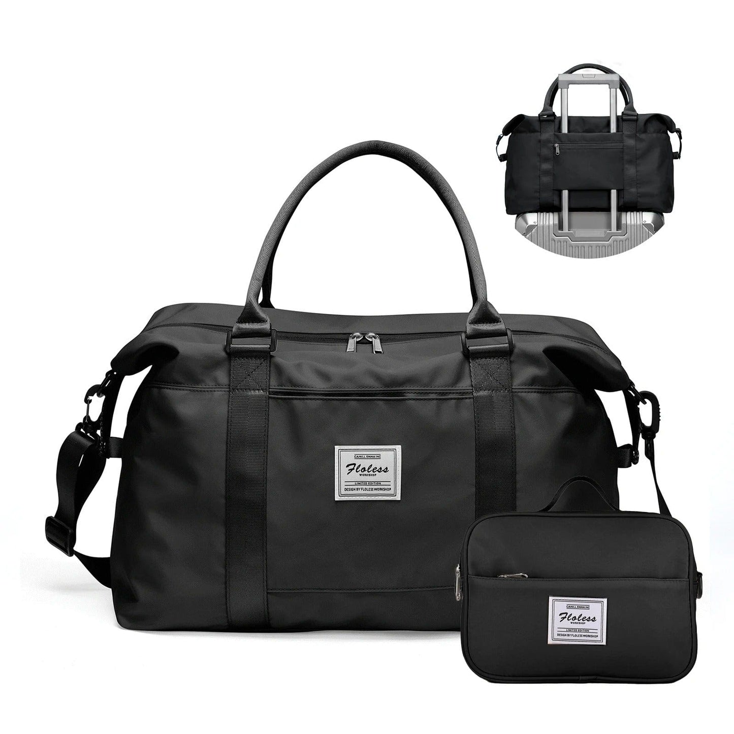 Sac de voyage femme pliant Noir Dailysac