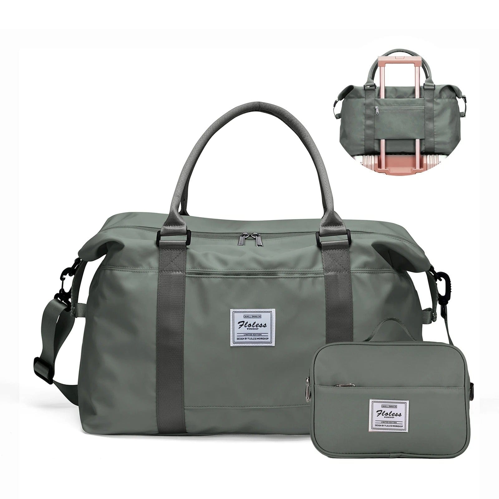 Sac de voyage femme pliant Vert militaire Dailysac