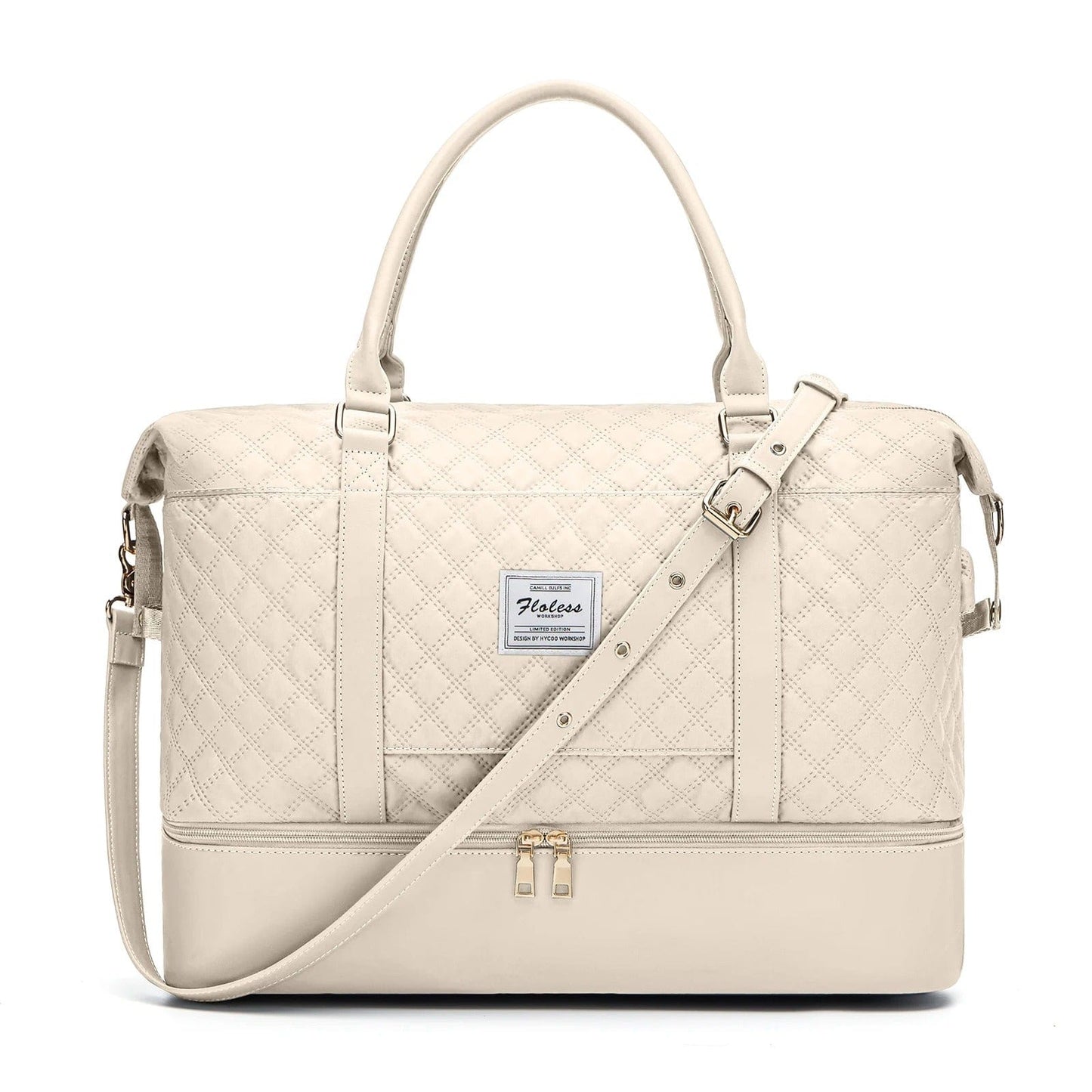 Sac de voyage femme pratique Beige Dailysac