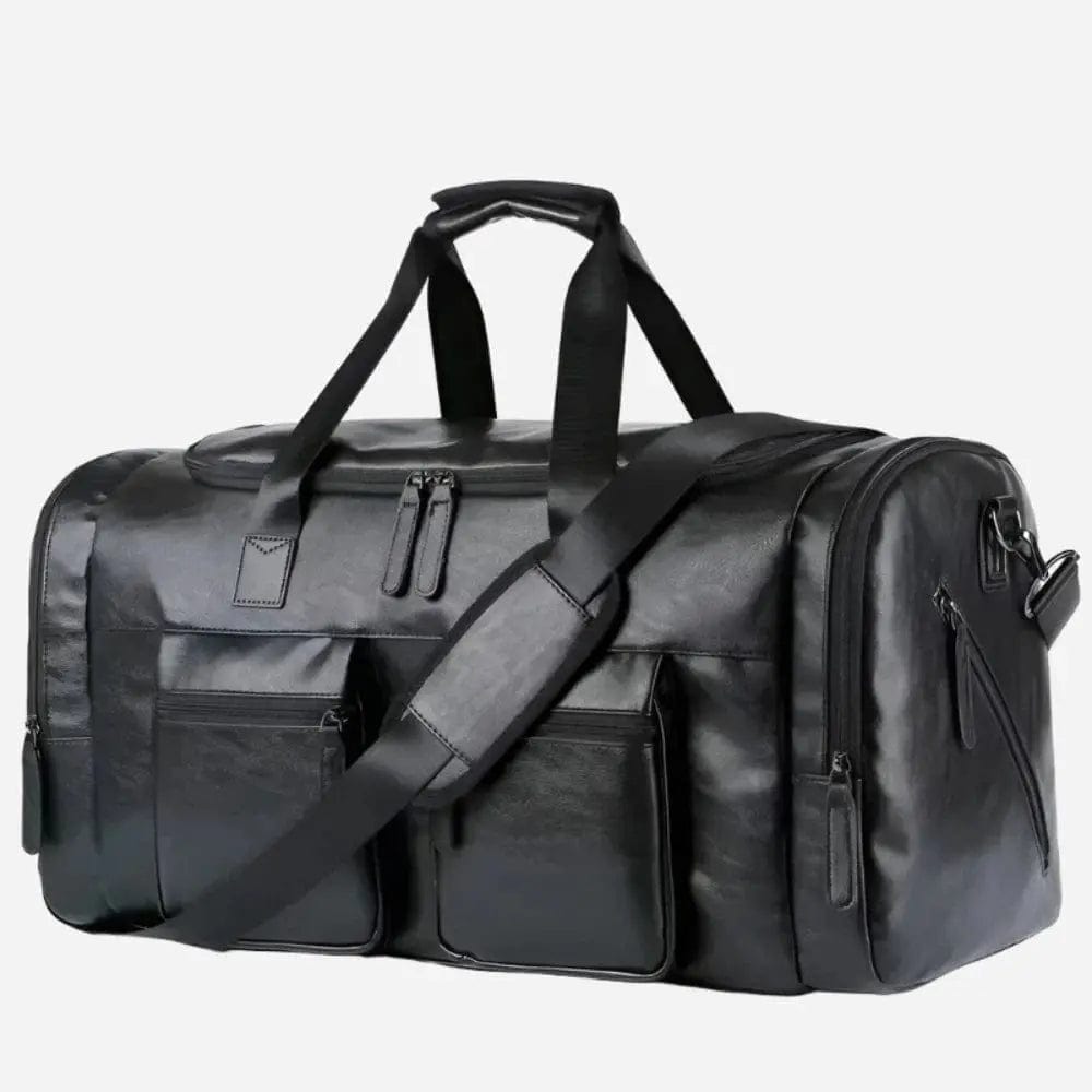 Sac de voyage Homme cuir vintage Noir. Dailysac