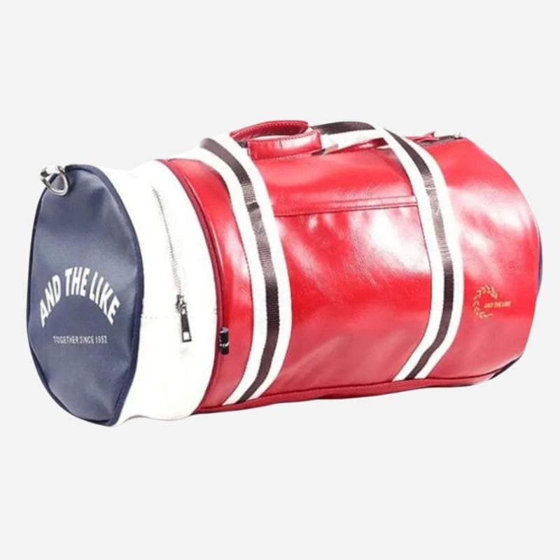 Sac de voyage pour homme en cuir Rouge Dailysac