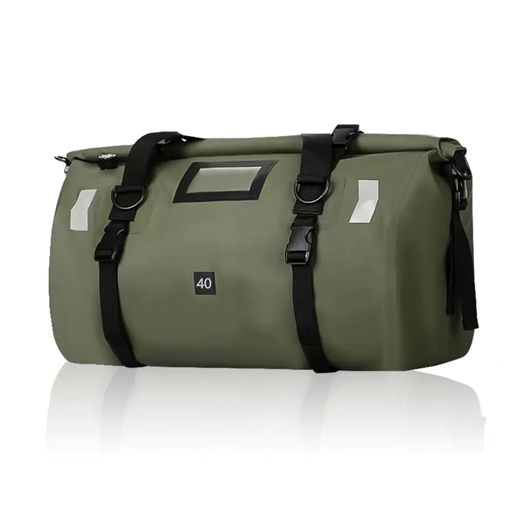 Sac de voyage pour moto 40L Vert sans logo Dailysac