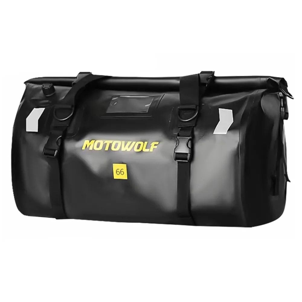 Sac de voyage pour moto 66L Noir avec logo Dailysac