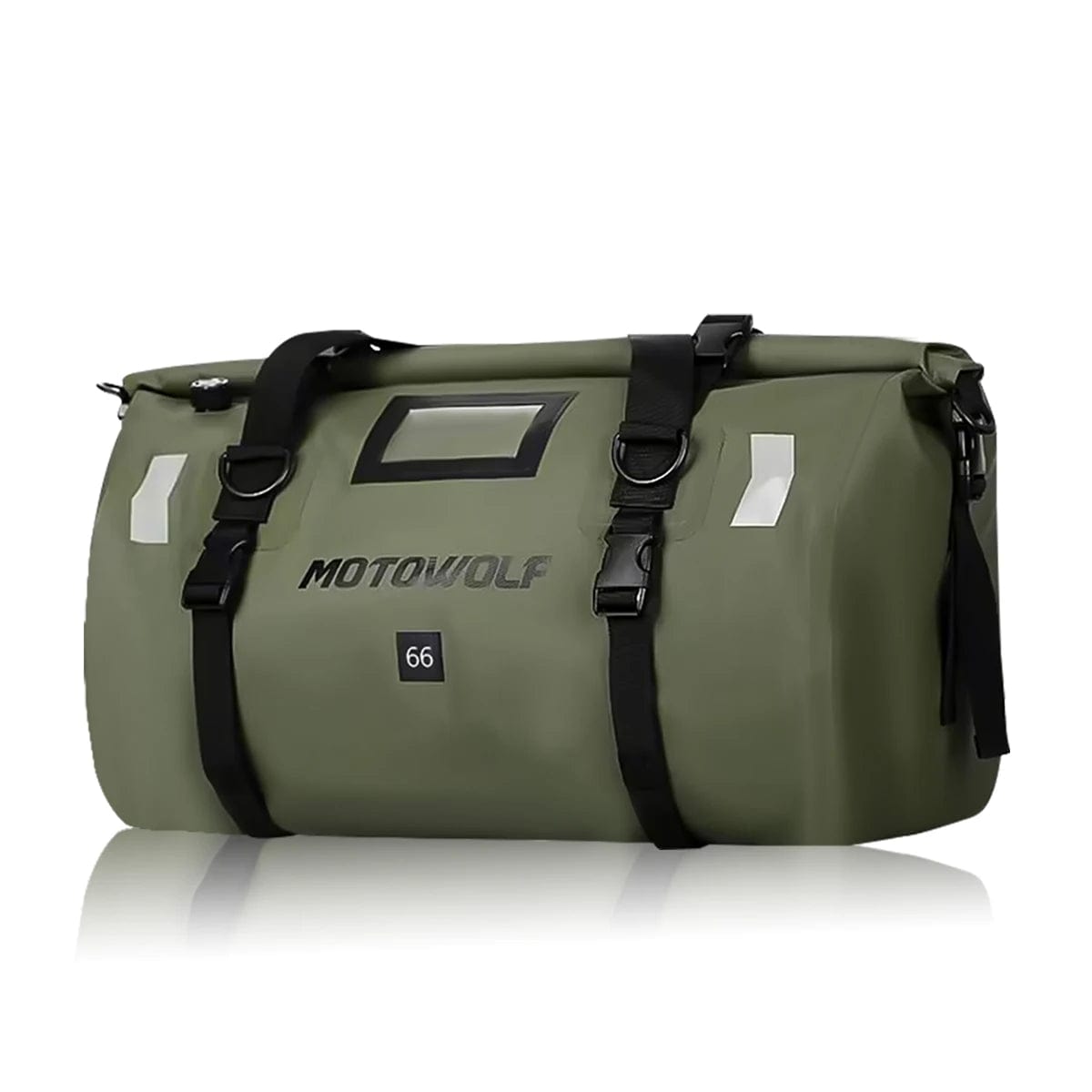 Sac de voyage pour moto 66L Vert avec logo Dailysac