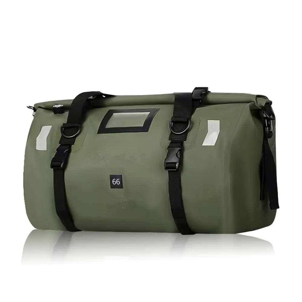 Sac de voyage pour moto 66L Vert sans logo Dailysac