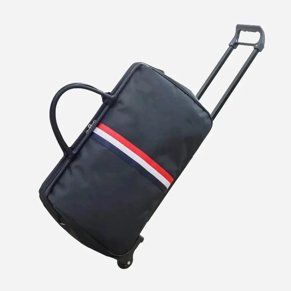 Sac de voyage sur roulettes Bleu banc rouge Dailysac