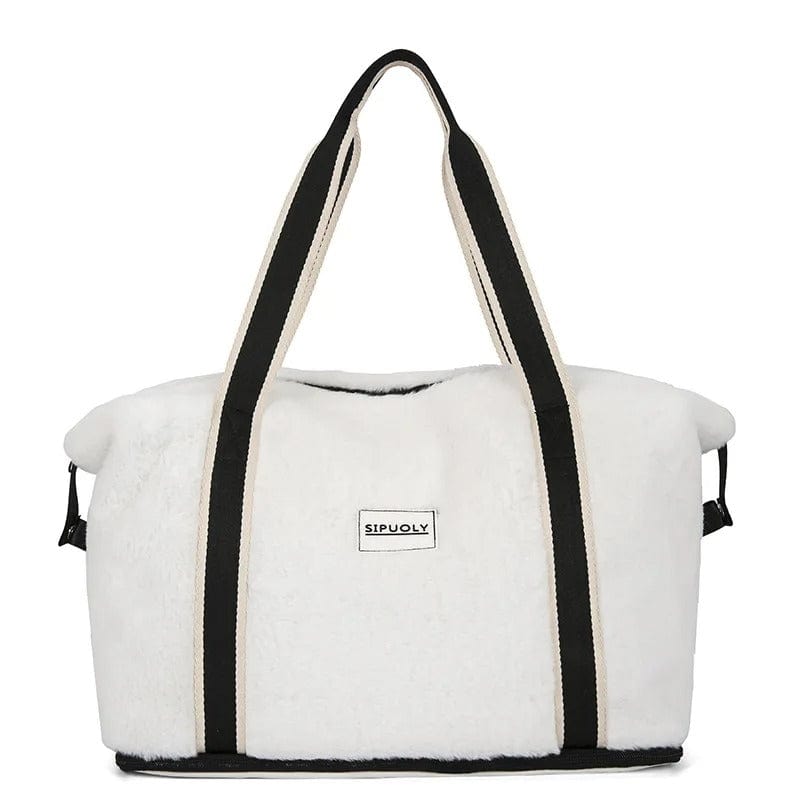 Sac de voyage velours Blanc Dailysac