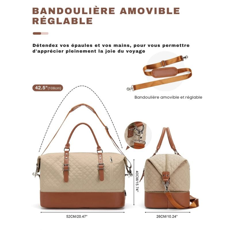 Sac de voyage weekend femme Dailysac